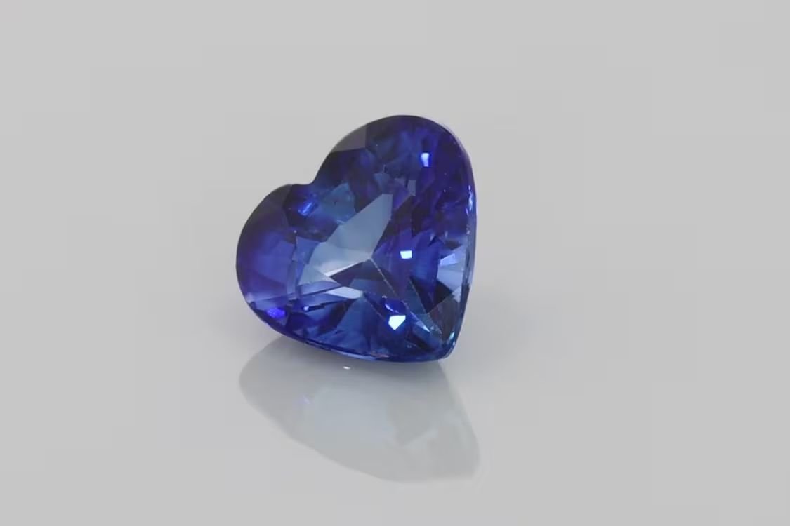 2.01 Carat Vivid Blue Heart Sapphire