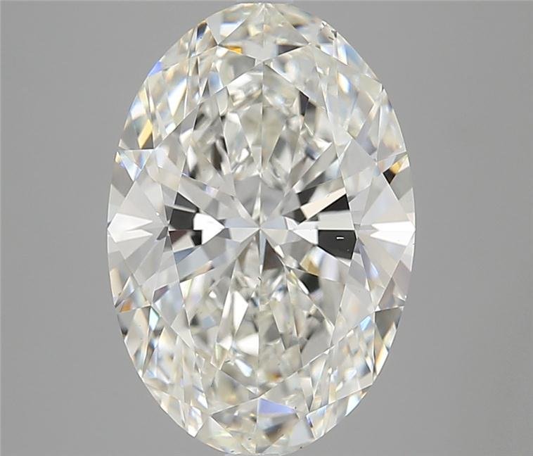 5.25ct H VS2 Rare Carat Ideal Cut Oval Lab Grown Diamond