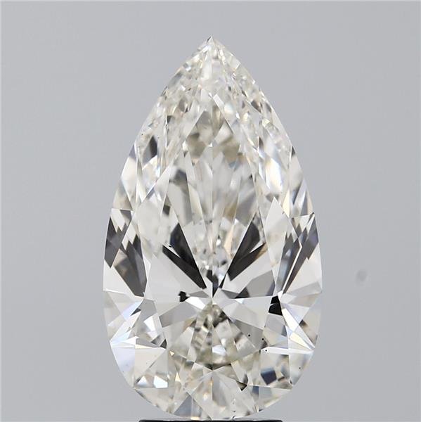 5.05ct H VS2 Rare Carat Ideal Cut Pear Lab Grown Diamond