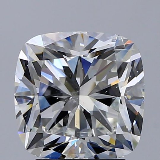 3.07ct I SI2 Rare Carat Ideal Cut Cushion Diamond