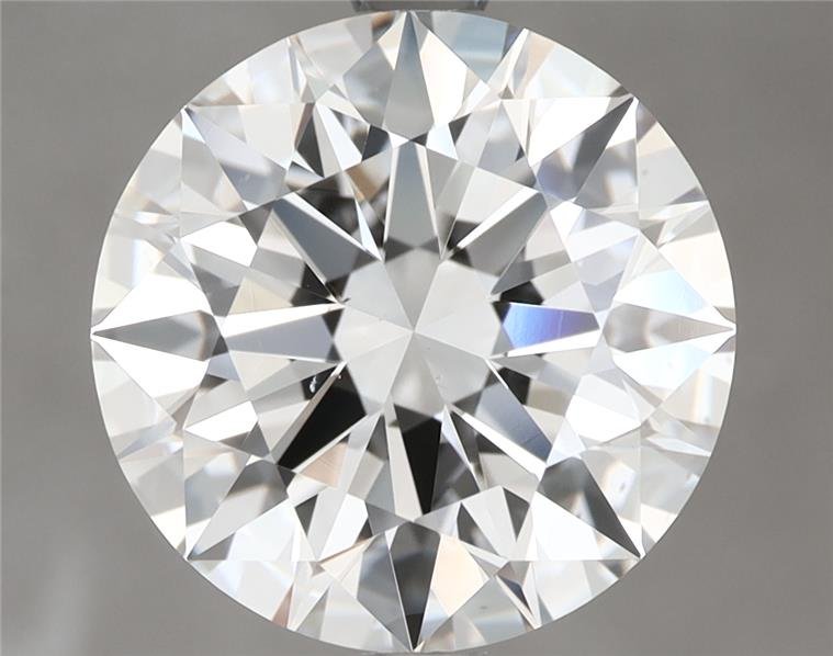 4.01ct F VS2 Rare Carat Ideal Cut Round Diamond