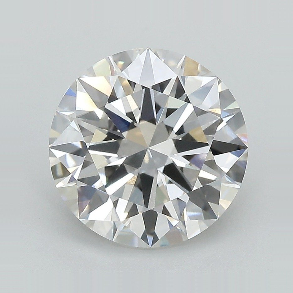 4.22ct F VVS2 Excellent Cut Round Lab Grown Diamond