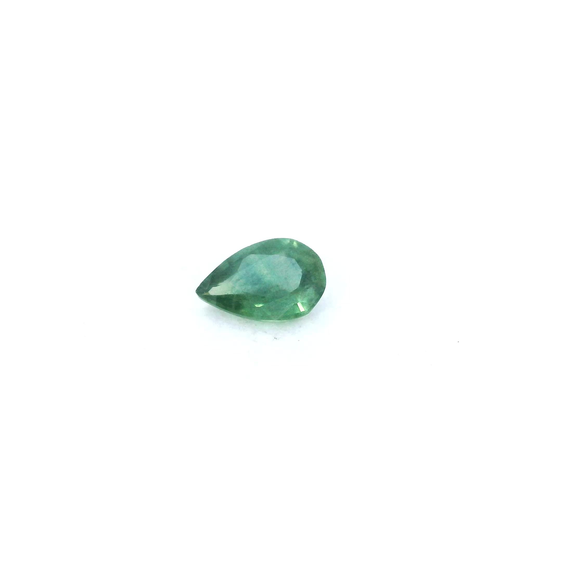 0.45 Carat Green Pear Sapphire