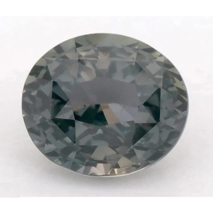 1.60 Carat Green Oval Sapphire