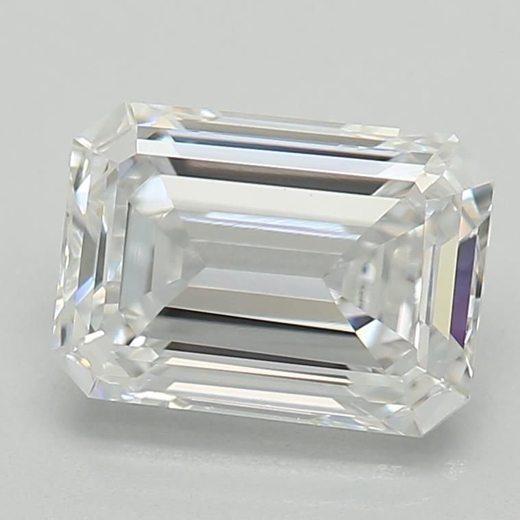 1.00ct D VVS2 Rare Carat Ideal Cut Emerald Lab Grown Diamond