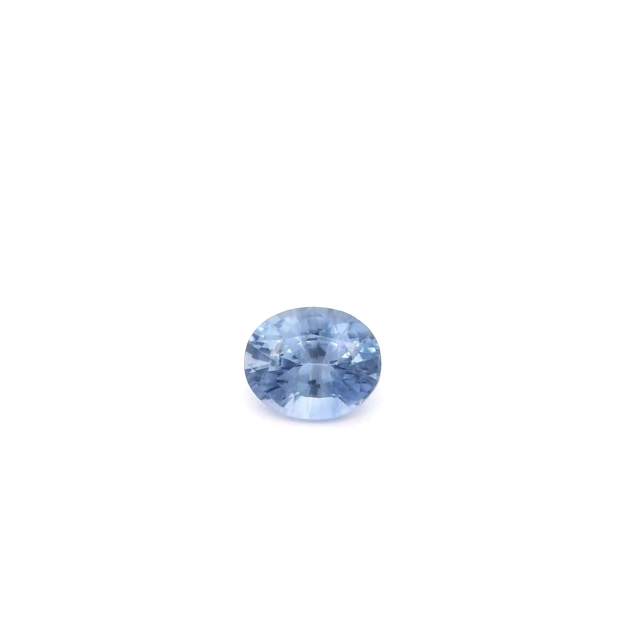 0.64 Carat Blue Oval Sapphire