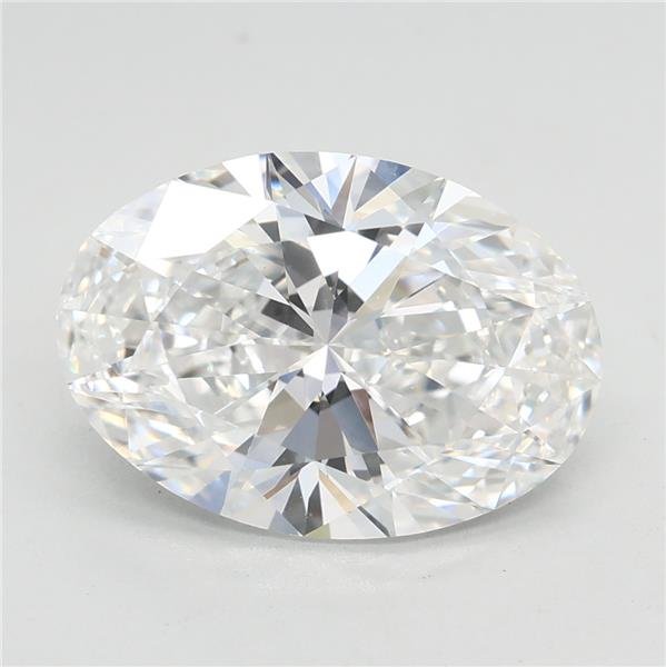 3.08ct E VVS2 Rare Carat Ideal Cut Oval Lab Grown Diamond
