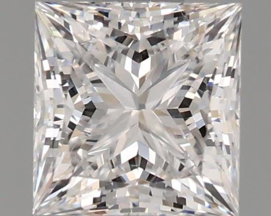 0.68ct D VS2 Rare Carat Ideal Cut Princess Lab Grown Diamond