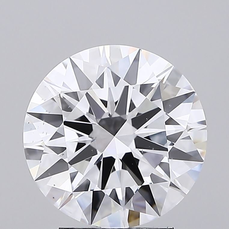 3.11ct D VS2 Rare Carat Ideal Cut Round Lab Grown Diamond