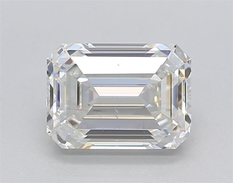 1.43ct F SI1 Excellent Cut Emerald Lab Grown Diamond