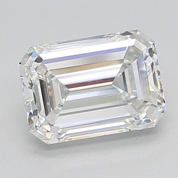 2.51ct F VS1 Rare Carat Ideal Cut Emerald Lab Grown Diamond