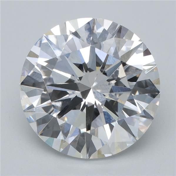 3.61ct F VVS2 Very Good Cut Round Lab Grown Diamond