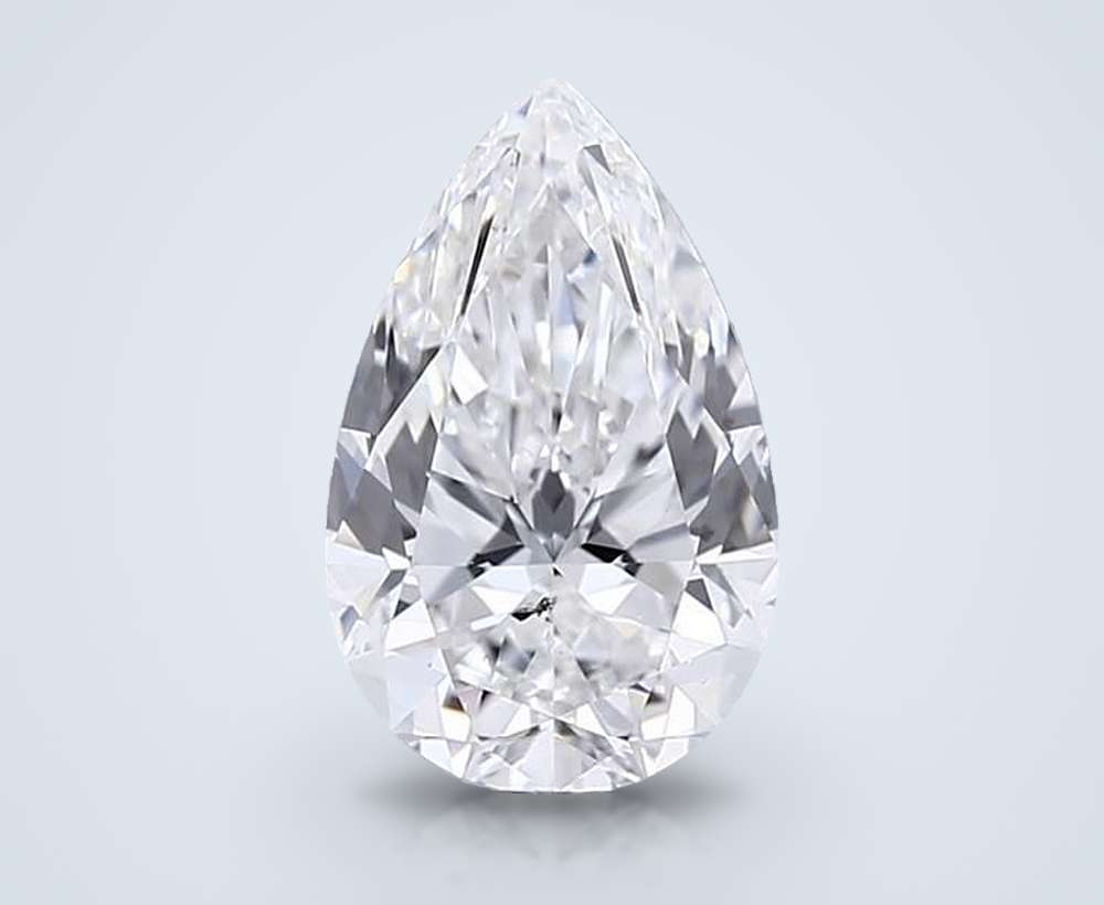 1.72 Carat Pear Natural Diamond