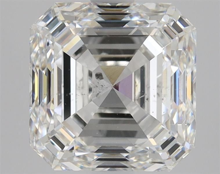 2.70ct H SI2 Rare Carat Ideal Cut Asscher Diamond