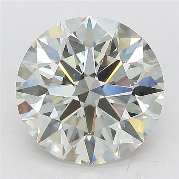 3.07ct J VS2 Rare Carat Ideal Cut Round Lab Grown Diamond