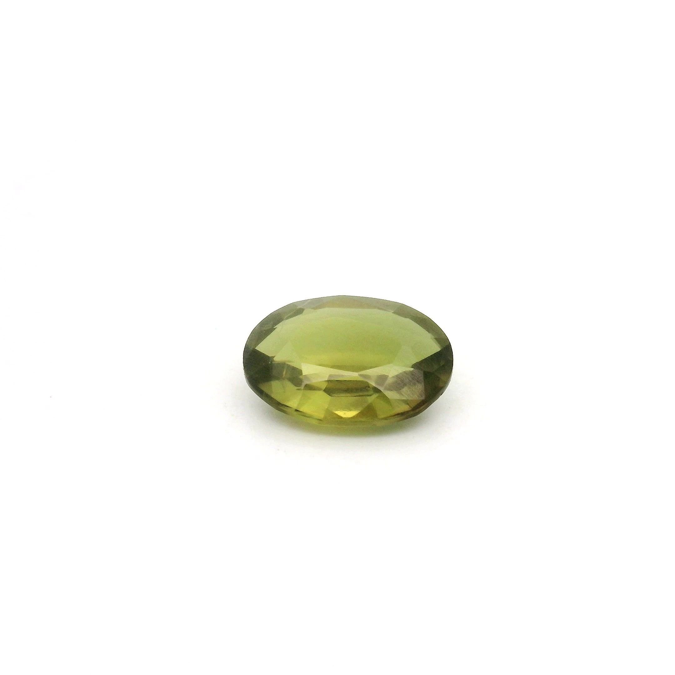 0.87 Carat Green Oval Sapphire