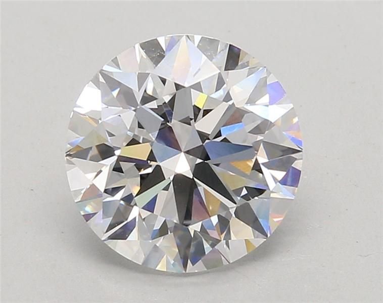3.06ct D VVS2 Rare Carat Ideal Cut Round Lab Grown Diamond