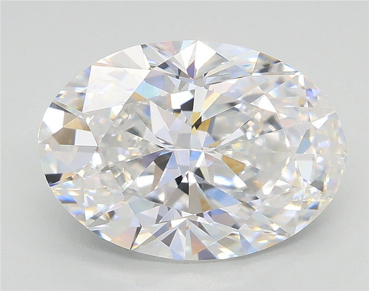 3.01ct E VVS2 Rare Carat Ideal Cut Oval Lab Grown Diamond