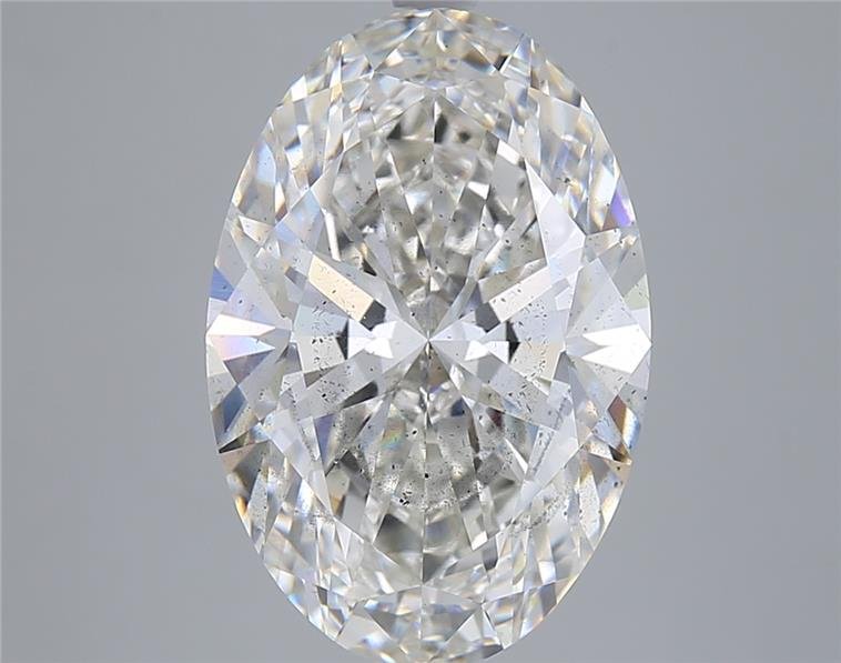 6.04ct H SI1 Rare Carat Ideal Cut Oval Lab Grown Diamond