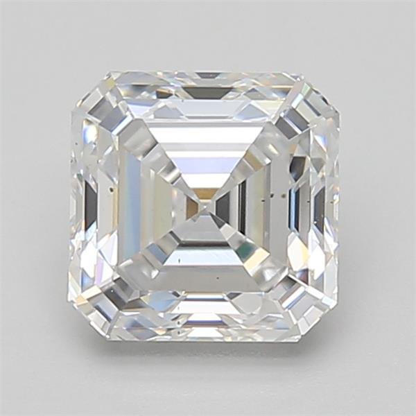 2.02ct D VS2 Rare Carat Ideal Cut Asscher Lab Grown Diamond