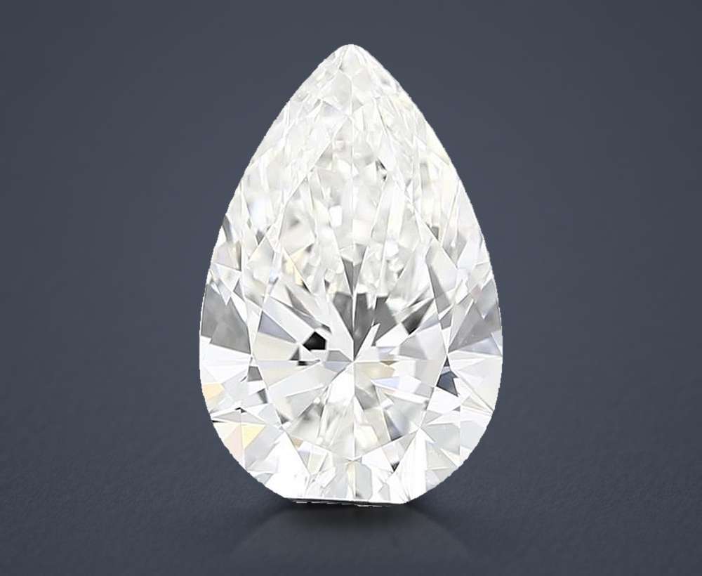 3.74 Carat Pear Lab Diamond