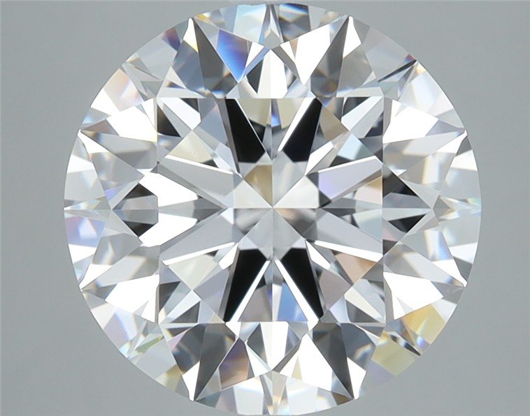 4.12ct D FL Rare Carat Ideal Cut Round Diamond