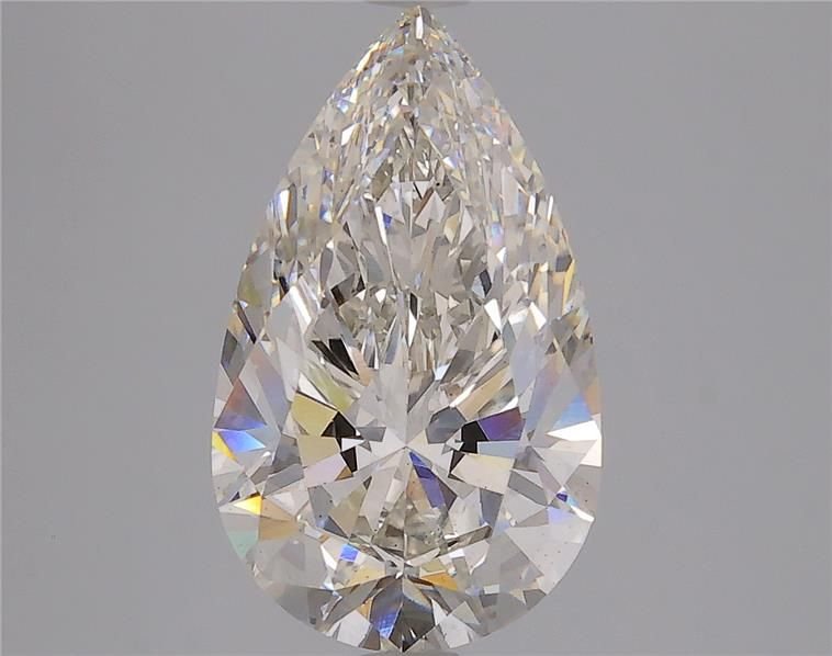 3.94ct H VS2 Rare Carat Ideal Cut Pear Lab Grown Diamond