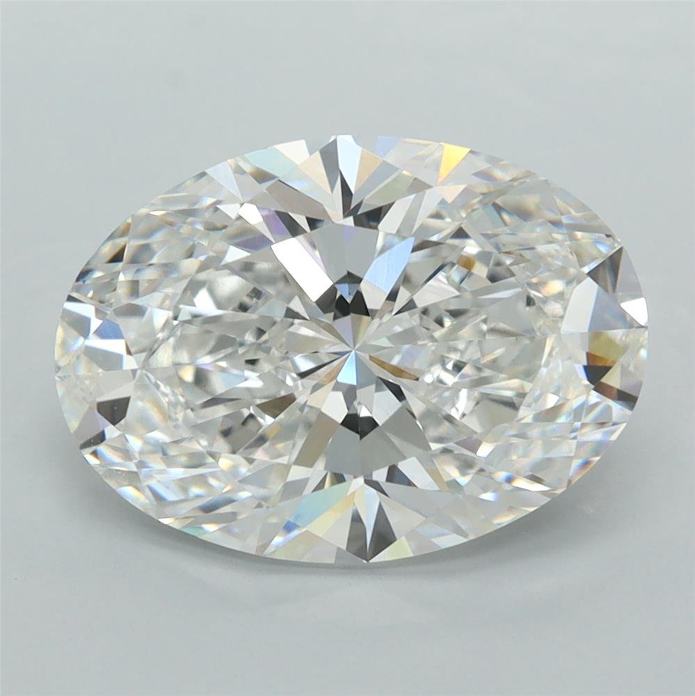 5.04ct E VVS2 Rare Carat Ideal Cut Oval Lab Grown Diamond