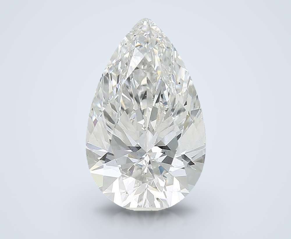 6.78 Carat Pear Lab Diamond