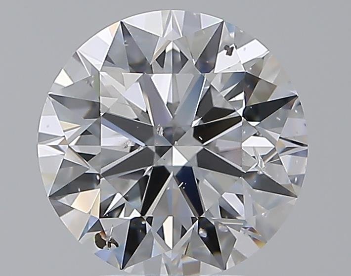 3.01ct D SI2 Rare Carat Ideal Cut Round Diamond