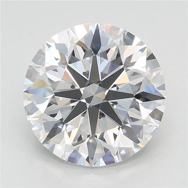 3.01ct D VS1 Excellent Cut Round Lab Grown Diamond