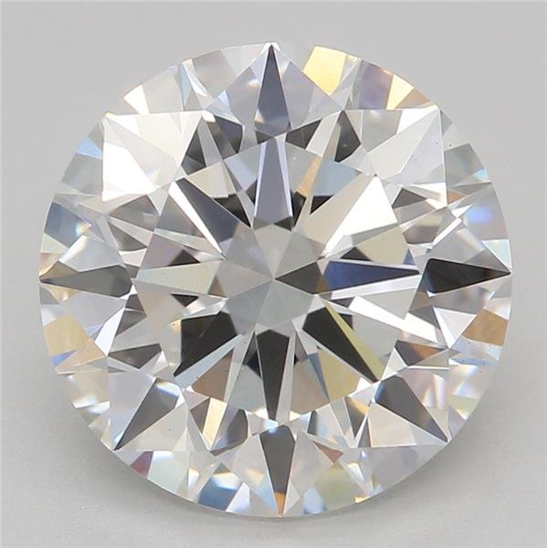 2.52ct F VS1 Rare Carat Ideal Cut Round Lab Grown Diamond