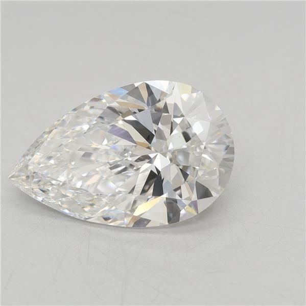 3.35ct E VVS2 Rare Carat Ideal Cut Pear Lab Grown Diamond