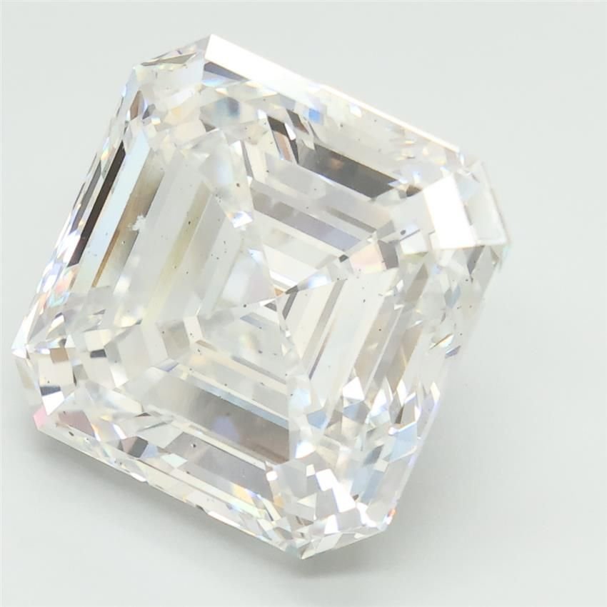 12.01ct E SI1 Rare Carat Ideal Cut Asscher Lab Grown Diamond