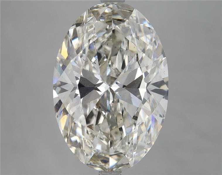 6.11ct H VS2 Rare Carat Ideal Cut Oval Lab Grown Diamond