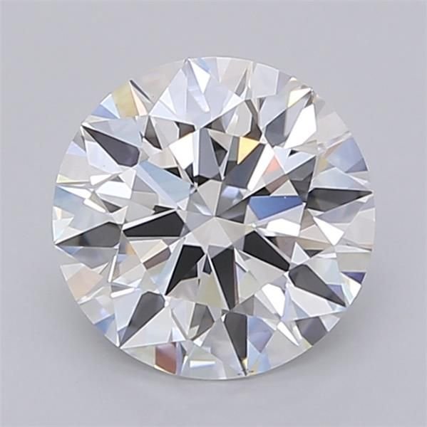 2.04ct D VS1 Rare Carat Ideal Cut Round Lab Grown Diamond