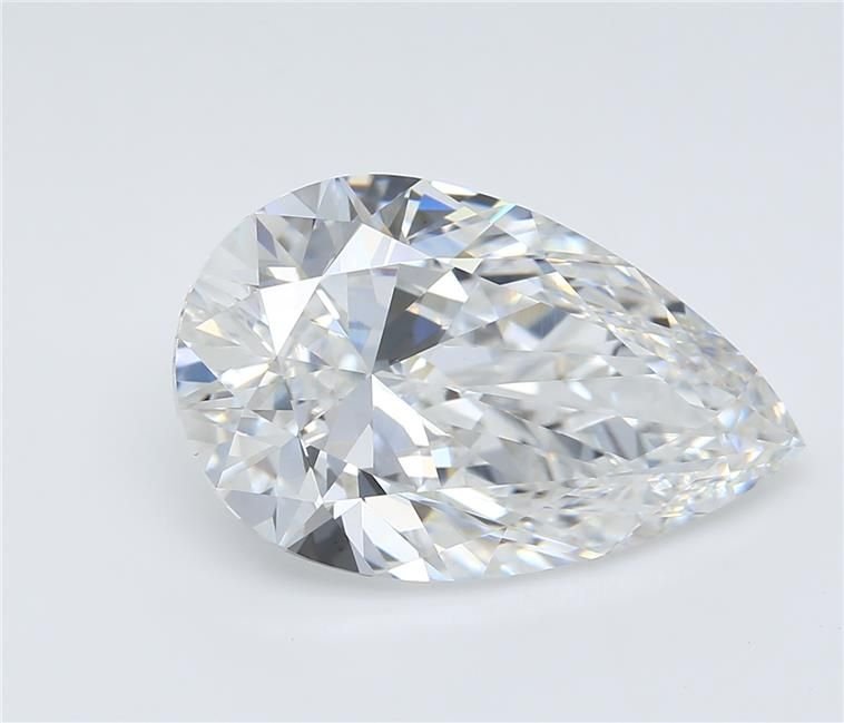 5.51ct D VVS2 Rare Carat Ideal Cut Pear Lab Grown Diamond