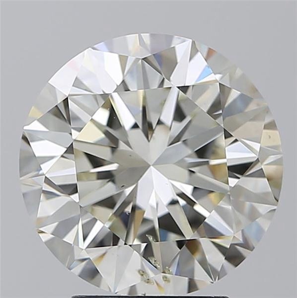 4.02ct J SI1 Excellent Cut Round Diamond