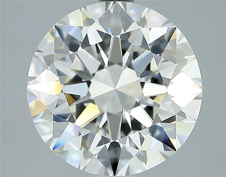 3.01ct J IF Rare Carat Ideal Cut Round Diamond