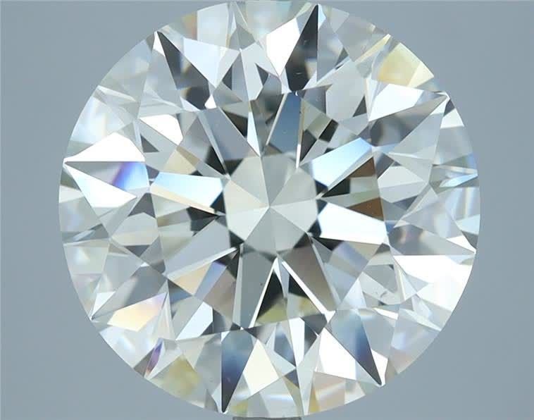 6.52ct I VS2 Rare Carat Ideal Cut Round Diamond