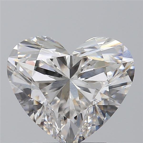 2.10ct F VS2 Rare Carat Ideal Cut Heart Lab Grown Diamond