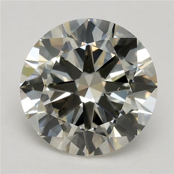 3.01ct J VS2 Excellent Cut Round Lab Grown Diamond