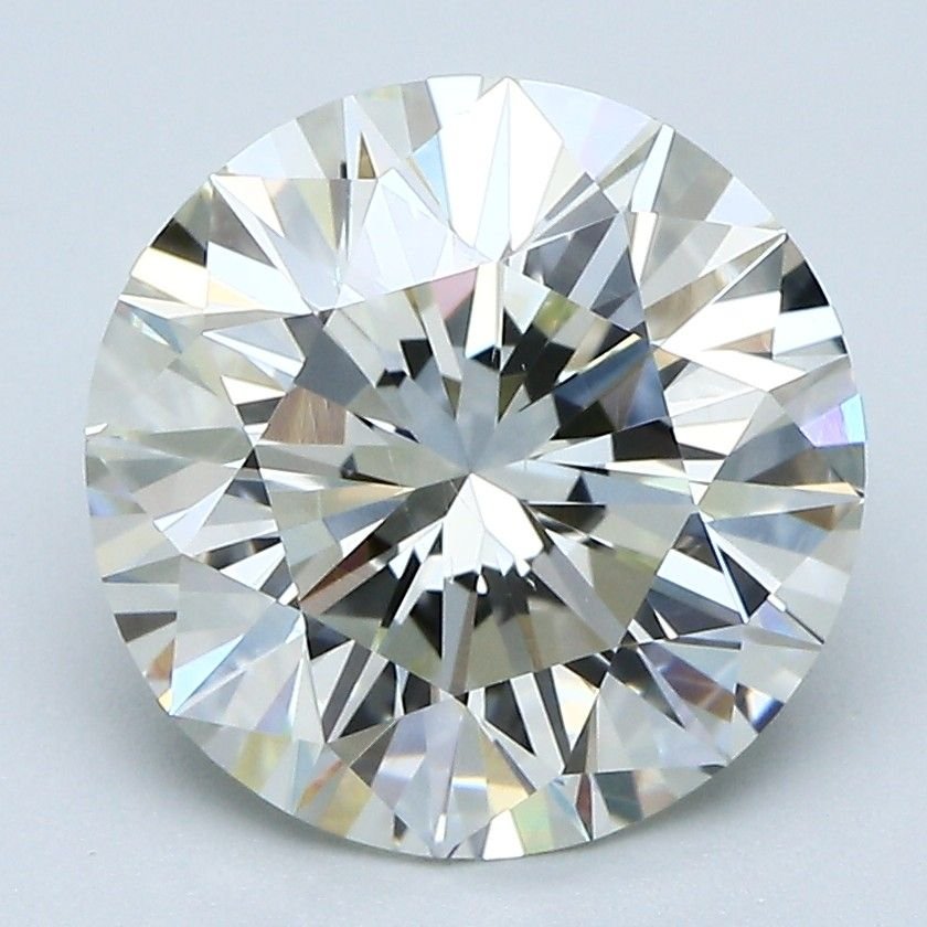 4.09ct K VS1 Very Good Cut Round Diamond