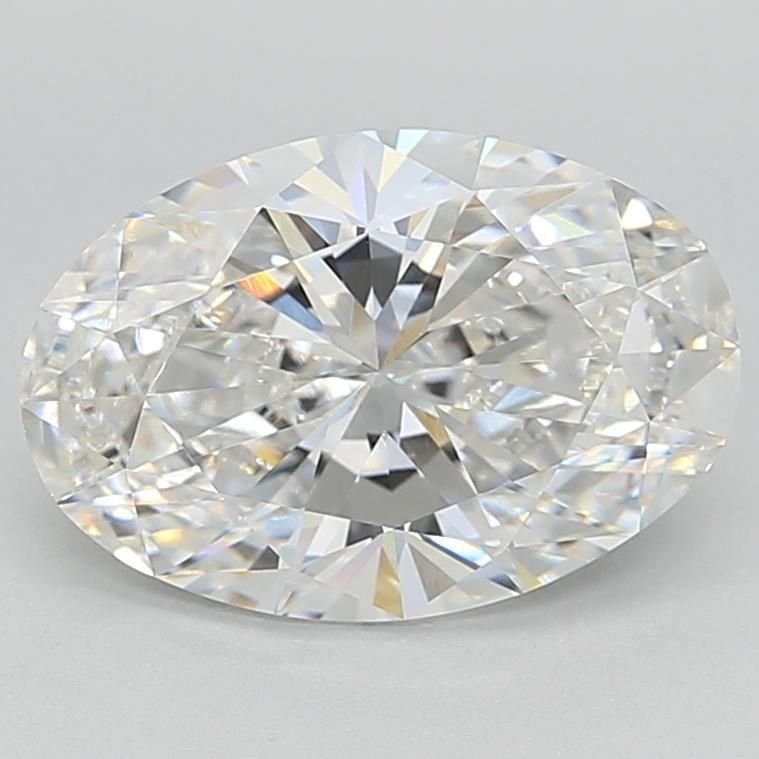 4.20ct F VVS2 Rare Carat Ideal Cut Oval Lab Grown Diamond