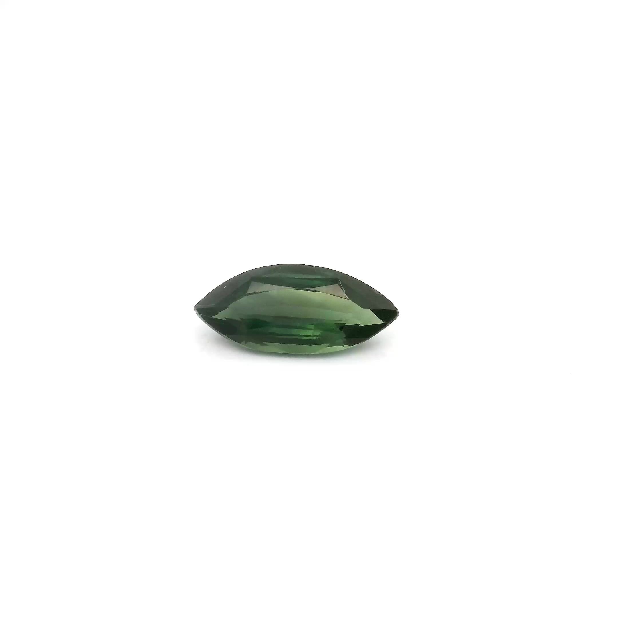 0.61 Carat Deep Blue Marquise Sapphire