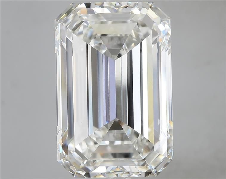 15.87ct F VVS2 Excellent Cut Emerald Lab Grown Diamond