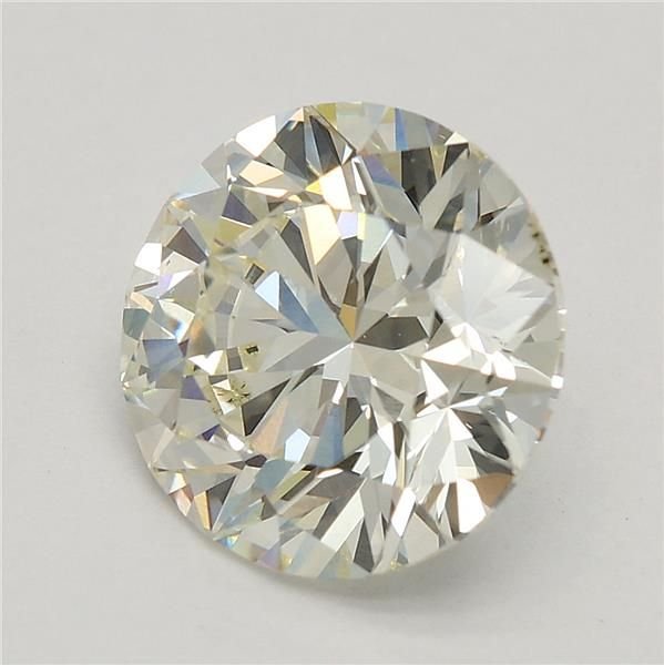 2.51ct K SI1 Rare Carat Ideal Cut Round Lab Grown Diamond
