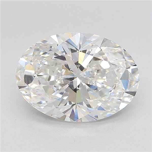 3.67ct D VS2 Rare Carat Ideal Cut Oval Lab Grown Diamond