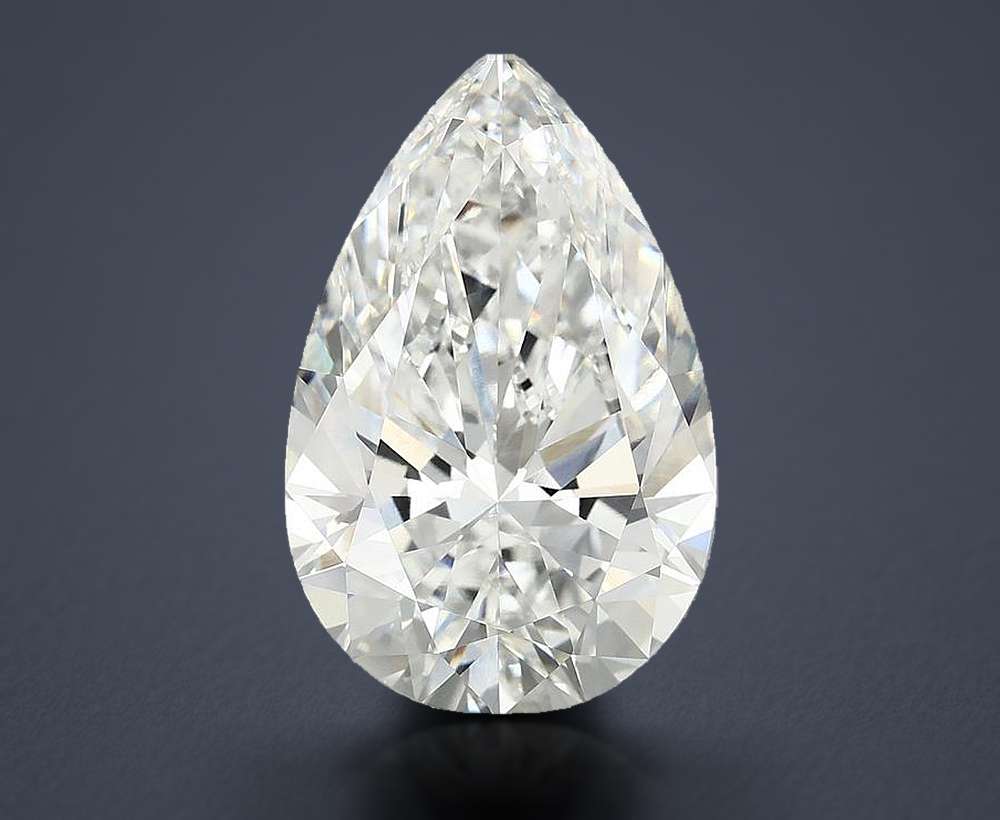 8.60 Carat Pear Lab Diamond