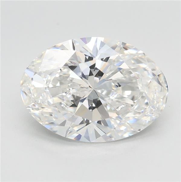 3.08ct F VVS2 Rare Carat Ideal Cut Oval Lab Grown Diamond